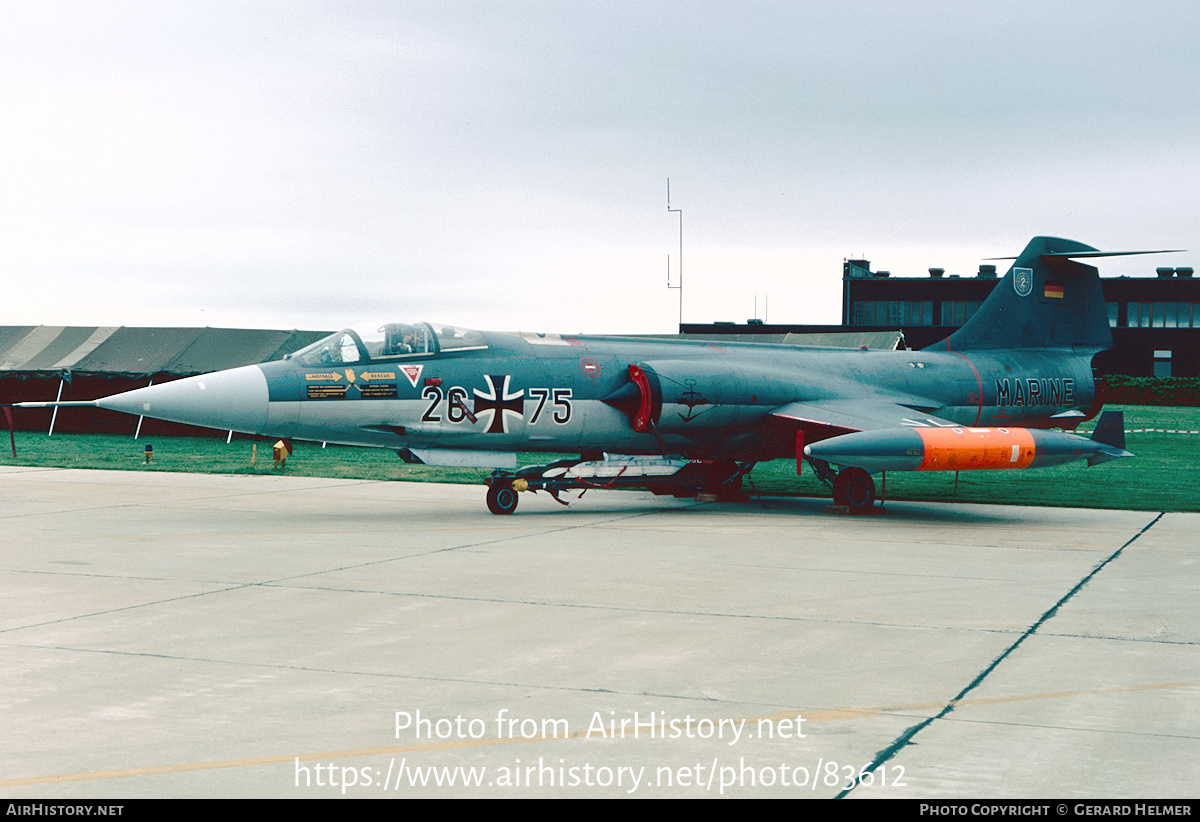 Aircraft Photo of 2675 | Lockheed F-104G Starfighter | Germany - Navy | AirHistory.net #83612