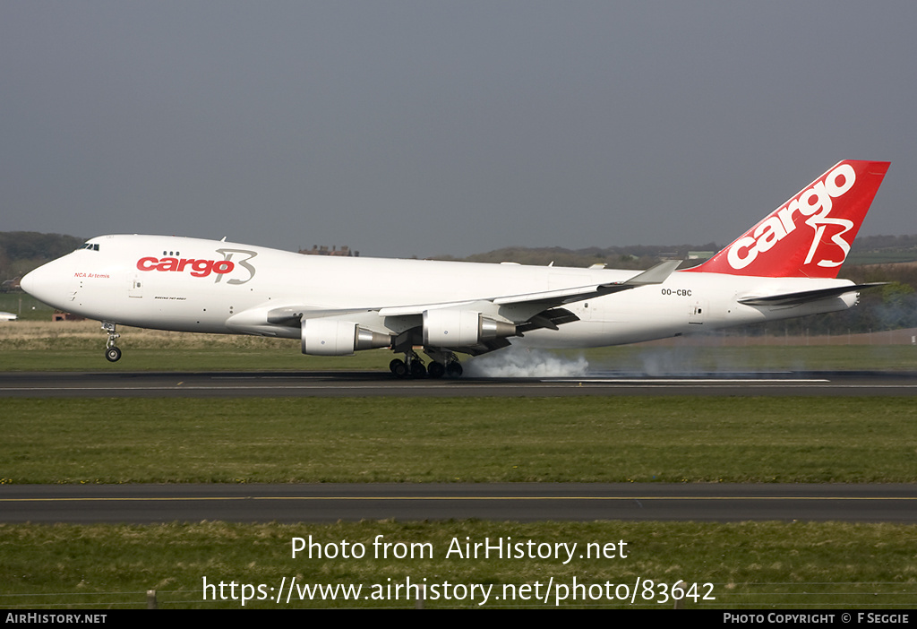 Aircraft Photo of OO-CBC | Boeing 747-4KZF/ER/SCD | Cargo B Airlines | AirHistory.net #83642