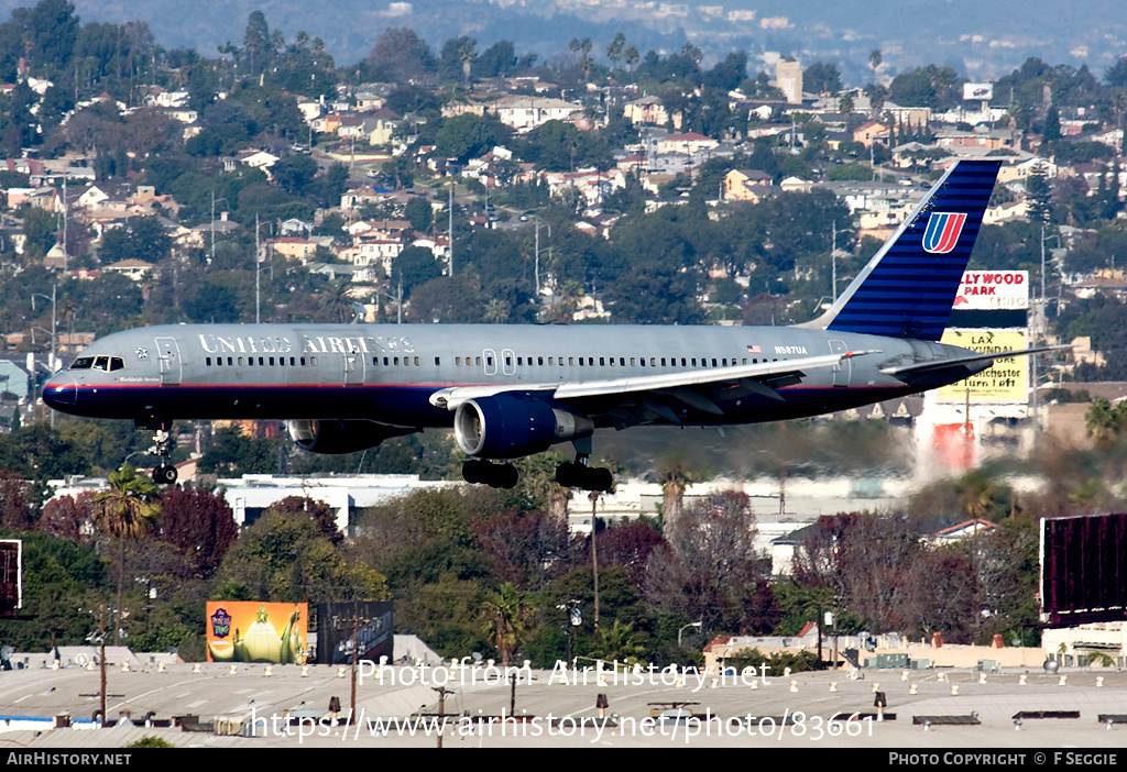 Aircraft Photo of N587UA | Boeing 757-222 | United Airlines | AirHistory.net #83661