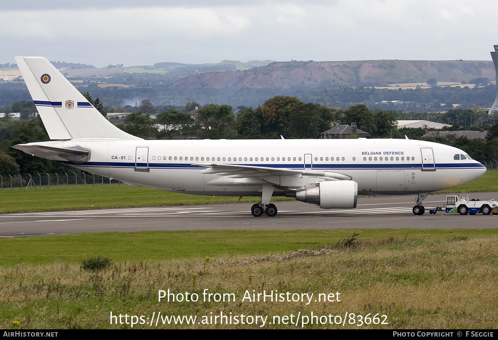 Aircraft Photo of CA-01 | Airbus A310-222 | Belgium - Air Force | AirHistory.net #83662