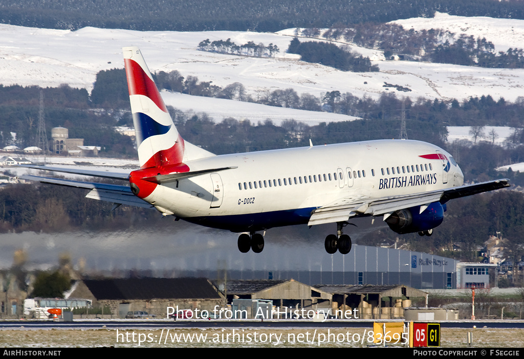 Aircraft Photo of G-DOCZ | Boeing 737-436 | British Airways | AirHistory.net #83695