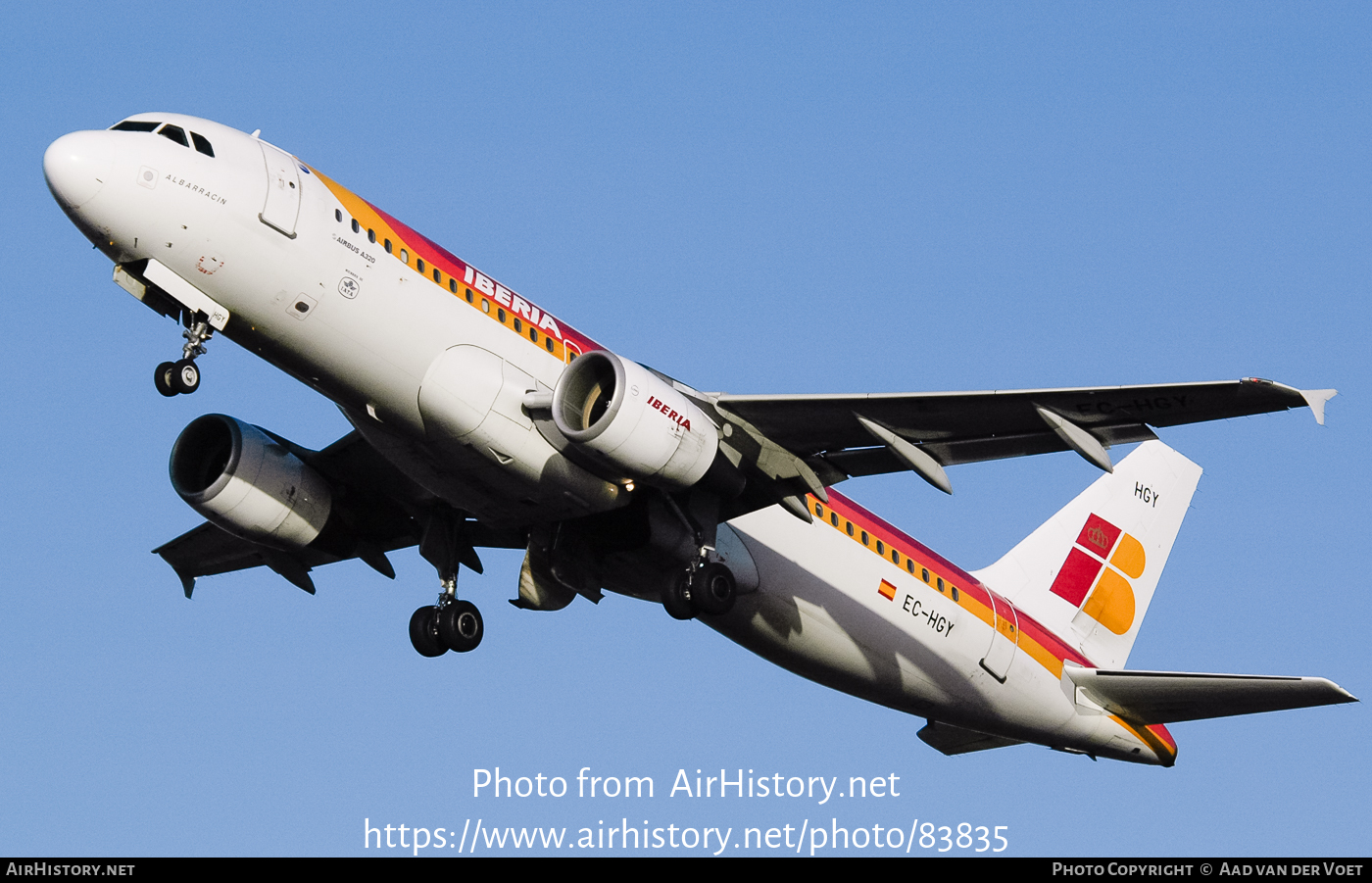 Aircraft Photo of EC-HGY | Airbus A320-214 | Iberia | AirHistory.net #83835