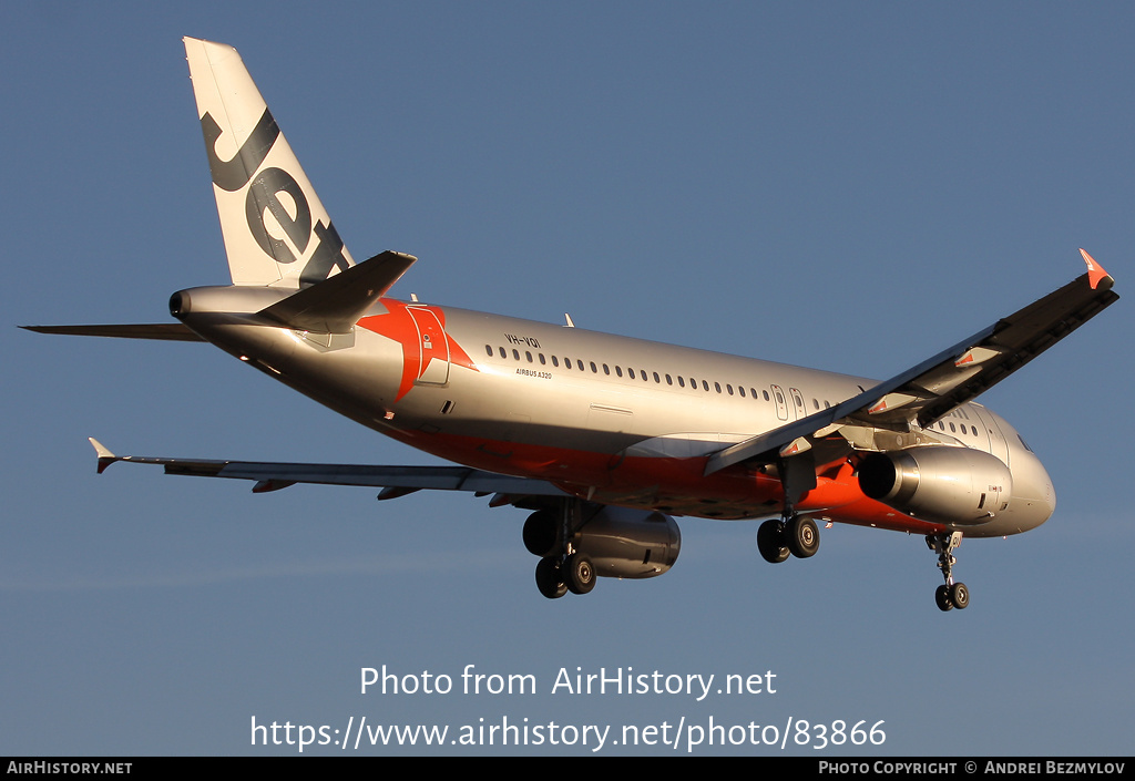 Aircraft Photo of VH-VQI | Airbus A320-232 | Jetstar Airways | AirHistory.net #83866