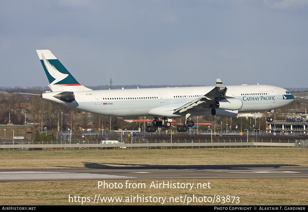 Aircraft Photo of B-HXE | Airbus A340-313 | Cathay Pacific Airways | AirHistory.net #83873