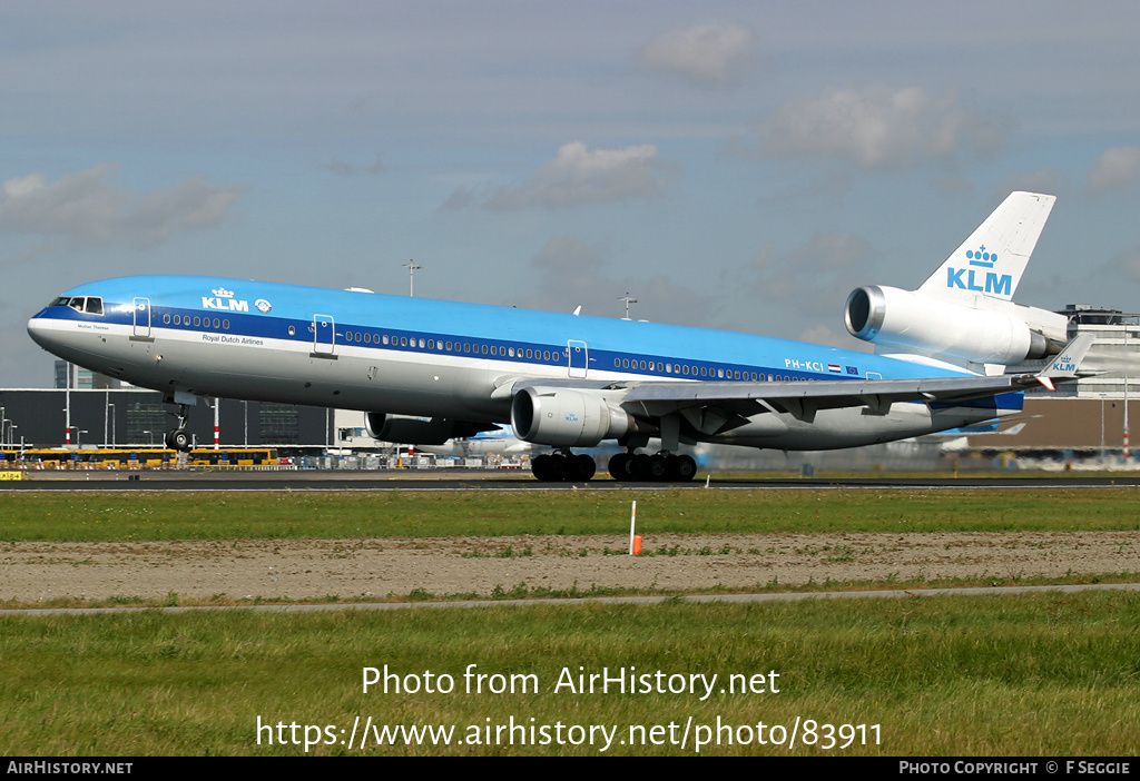 Aircraft Photo of PH-KCI | McDonnell Douglas MD-11 | KLM - Royal Dutch Airlines | AirHistory.net #83911