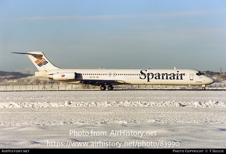 Aircraft Photo of EC-GVI | McDonnell Douglas MD-83 (DC-9-83) | Spanair | AirHistory.net #83990