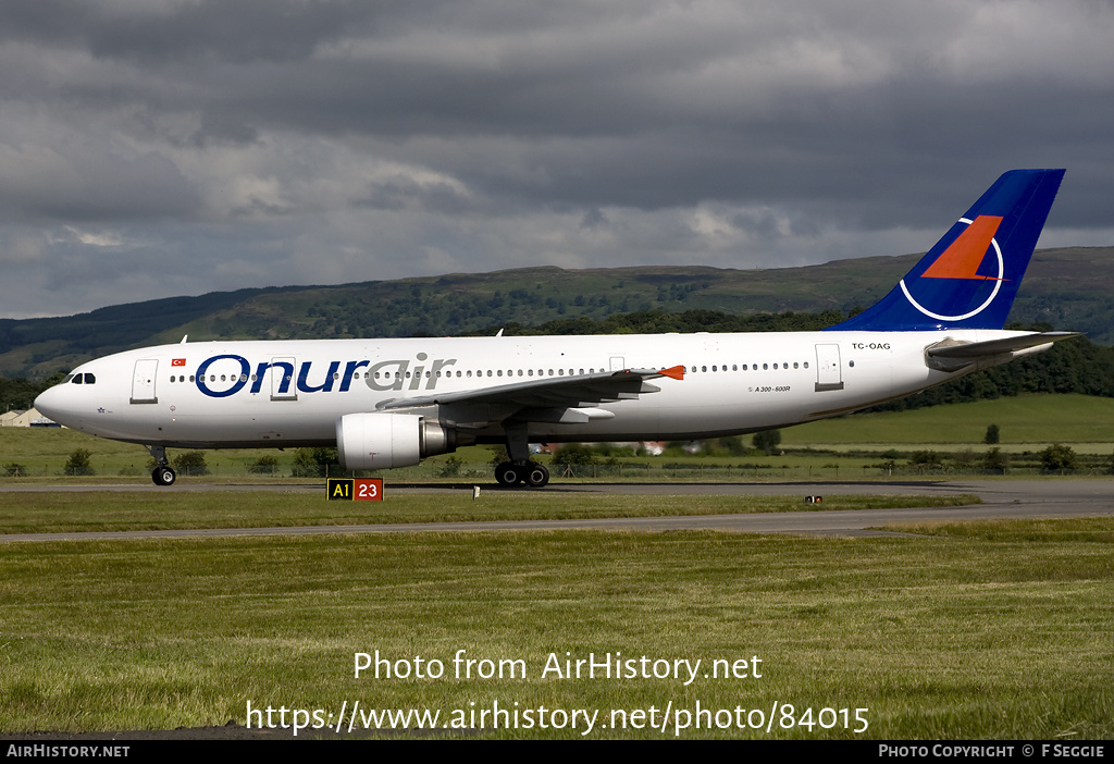 Aircraft Photo of TC-OAG | Airbus A300B4-605R | Onur Air | AirHistory.net #84015