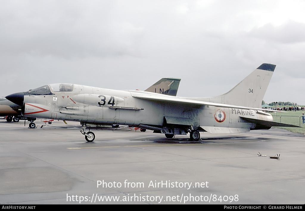 Aircraft Photo of 34 | Vought F-8E(FN) Crusader | France - Navy | AirHistory.net #84098