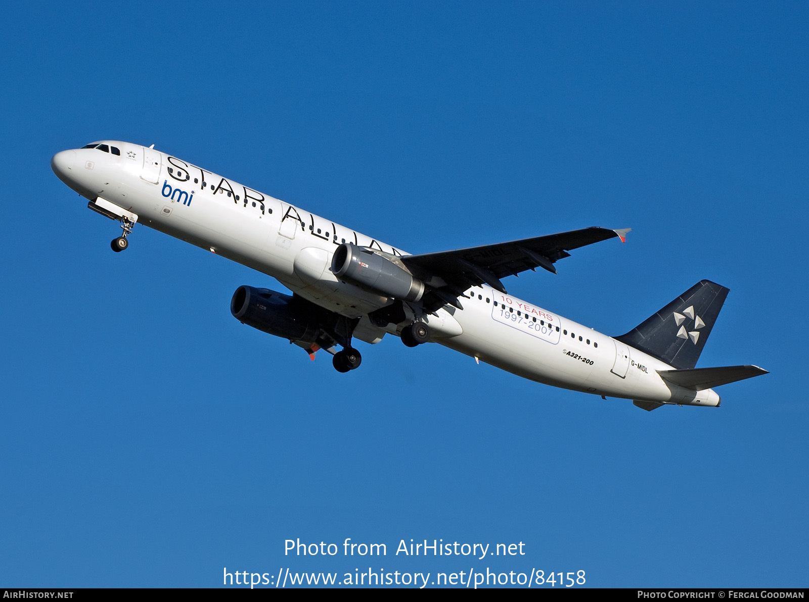 Aircraft Photo of G-MIDL | Airbus A321-231 | BMI - British Midland International | AirHistory.net #84158