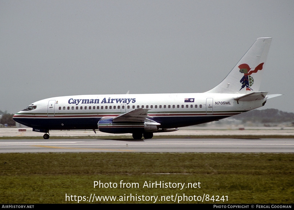 Aircraft Photo of N705ML | Boeing 737-2T4/Adv | Cayman Airways | AirHistory.net #84241