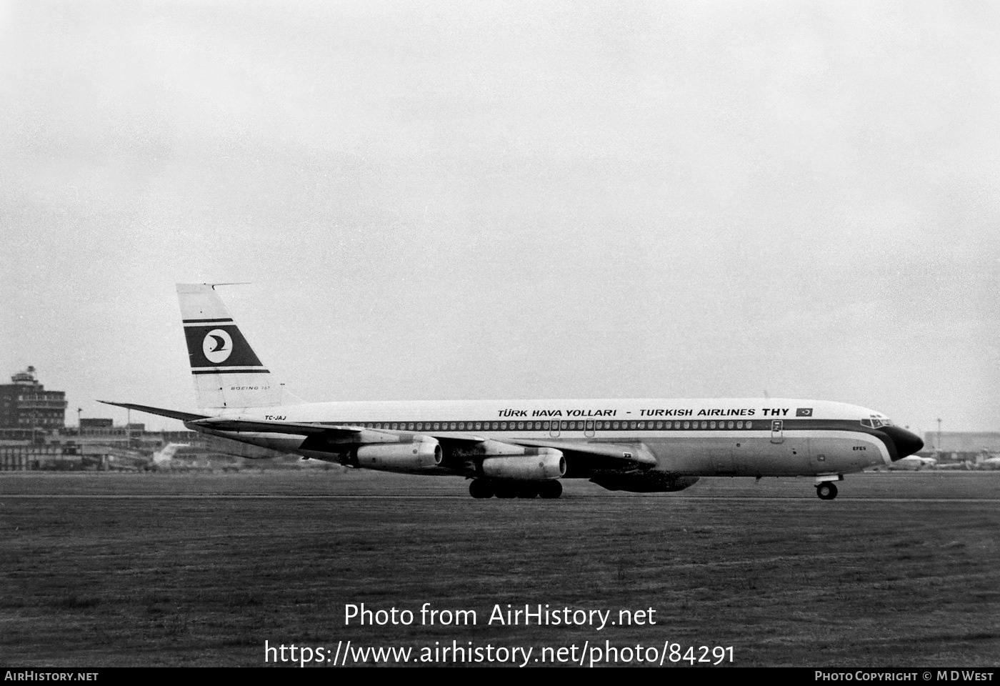 Aircraft Photo of TC-JAJ | Boeing 707-321 | THY Türk Hava Yolları ...