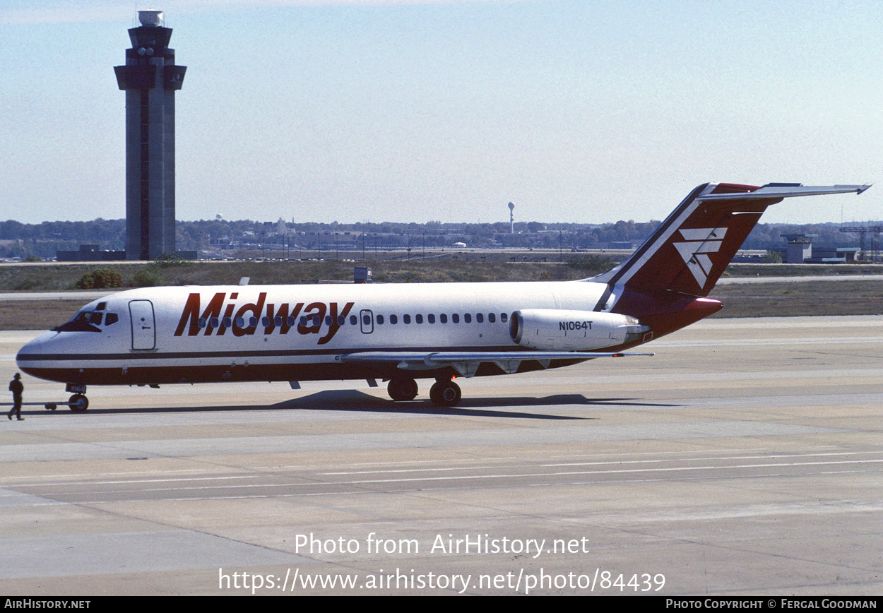 Aircraft Photo of N1064T | Douglas DC-9-15 | Midway Airlines | AirHistory.net #84439