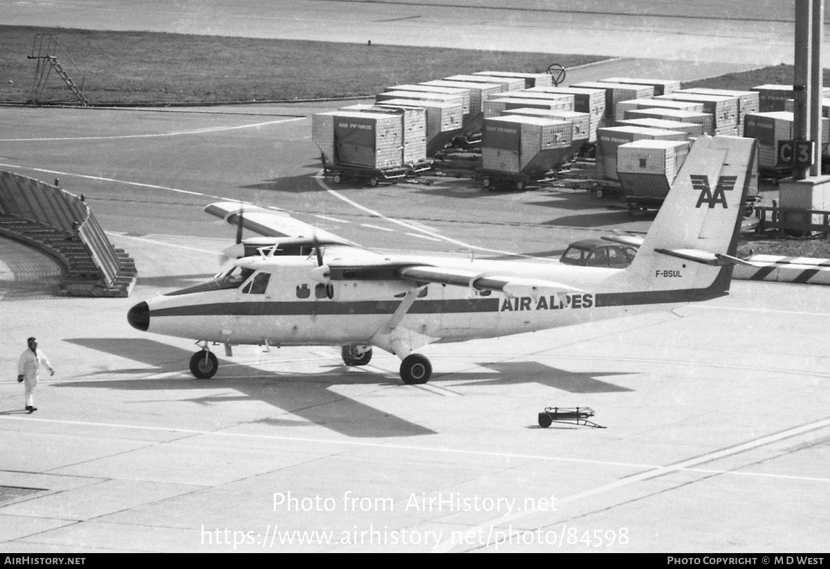 Aircraft Photo of F-BSUL | De Havilland Canada DHC-6-200 Twin Otter | Air Alpes | AirHistory.net #84598