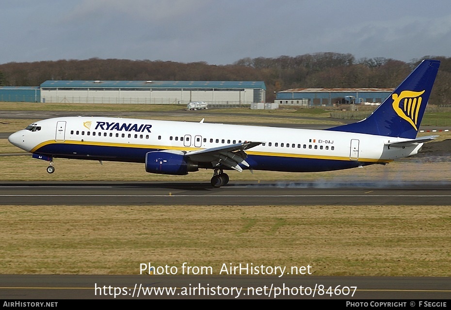 Aircraft Photo of EI-DAJ | Boeing 737-8AS | Ryanair | AirHistory.net #84607