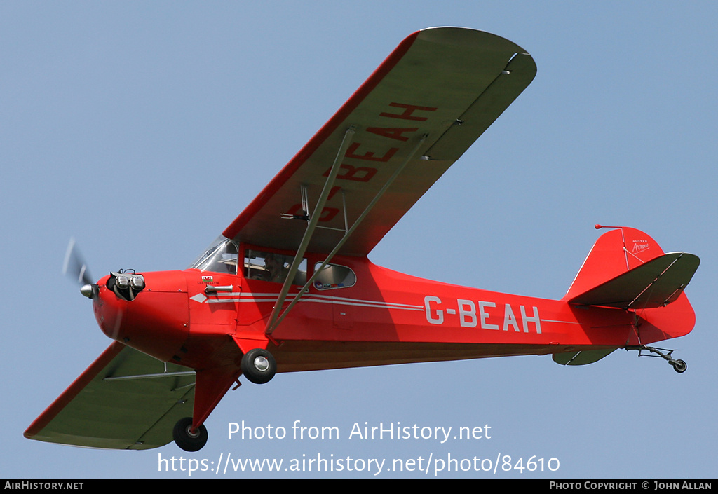 Aircraft Photo of G-BEAH | Auster J-2 Arrow | AirHistory.net #84610