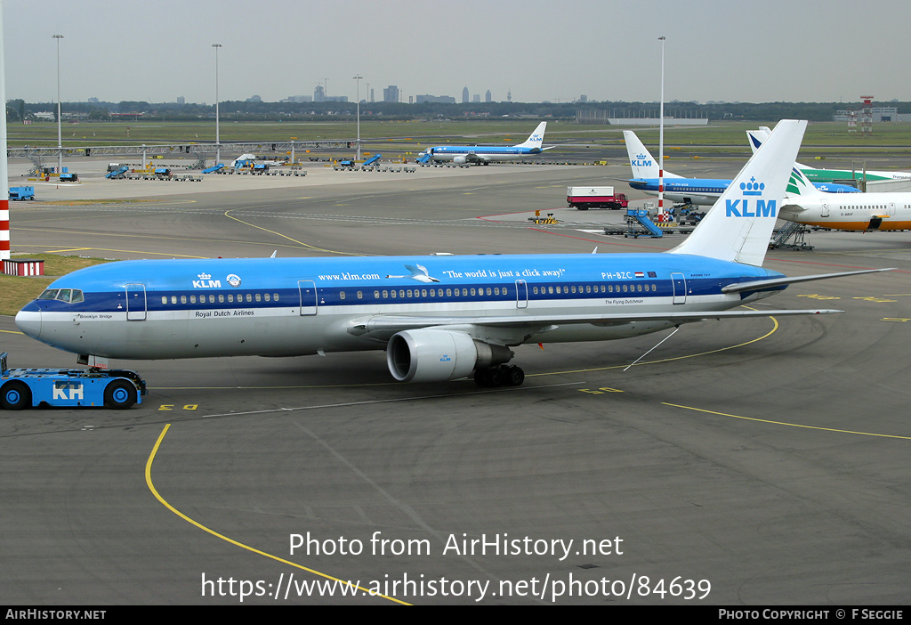 Aircraft Photo of PH-BZC | Boeing 767-306/ER | KLM - Royal Dutch Airlines | AirHistory.net #84639