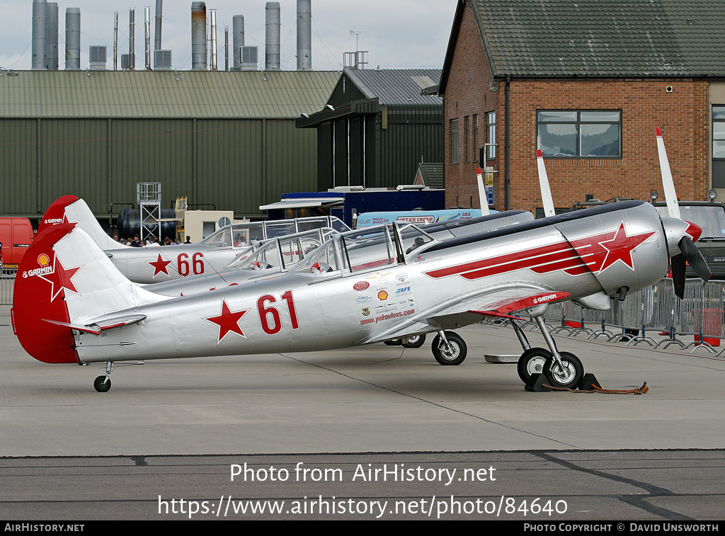 Aircraft Photo of G-YAKM | Yakovlev Yak-50 | Soviet Union - Air Force | AirHistory.net #84640