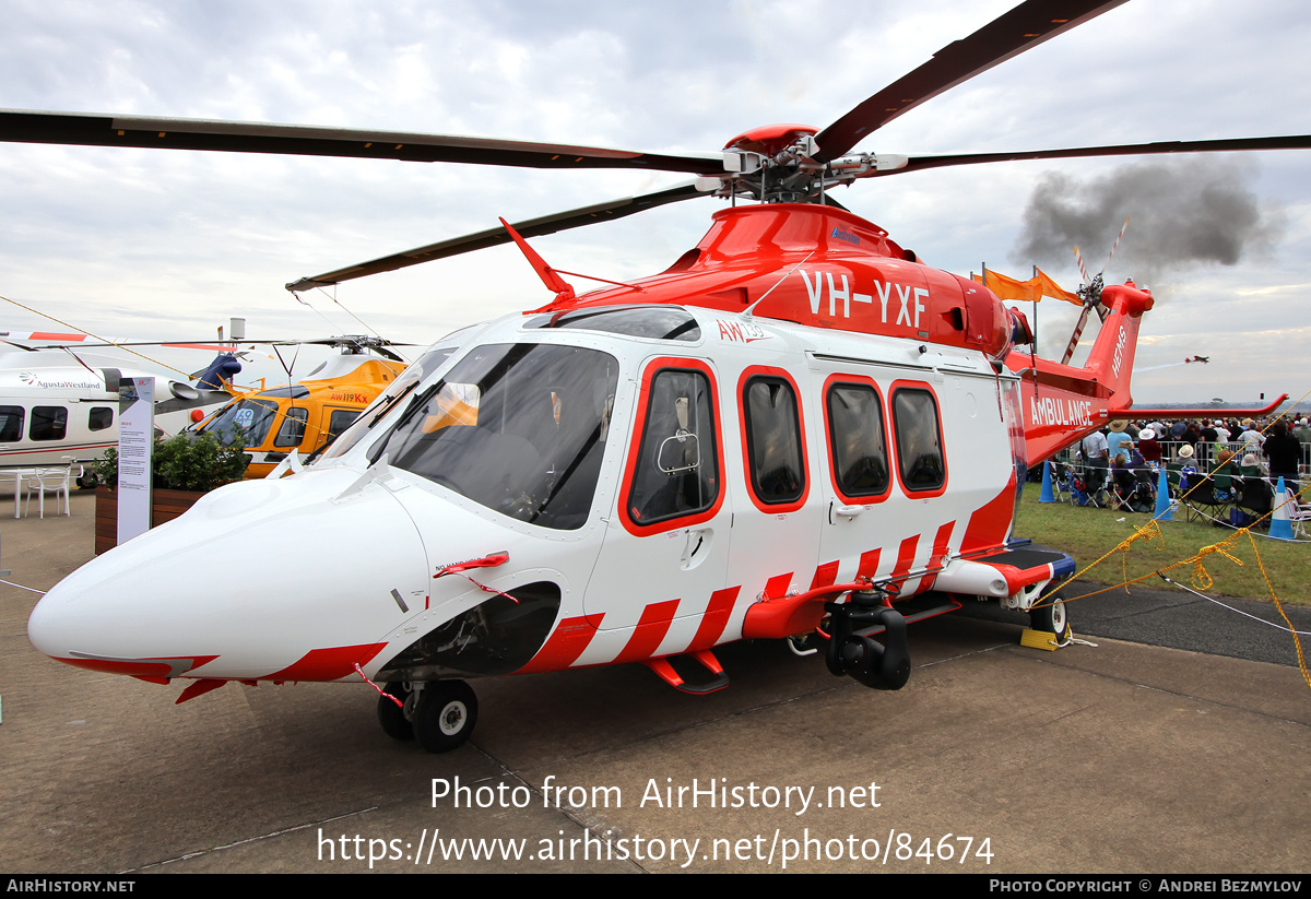 Aircraft Photo of VH-YXF | AgustaWestland AW-139 | Ambulance Victoria | AirHistory.net #84674