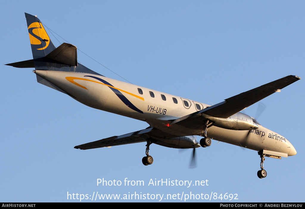 Aircraft Photo of VH-UUB | Fairchild SA-227DC Metro 23 | Sharp Airlines | AirHistory.net #84692