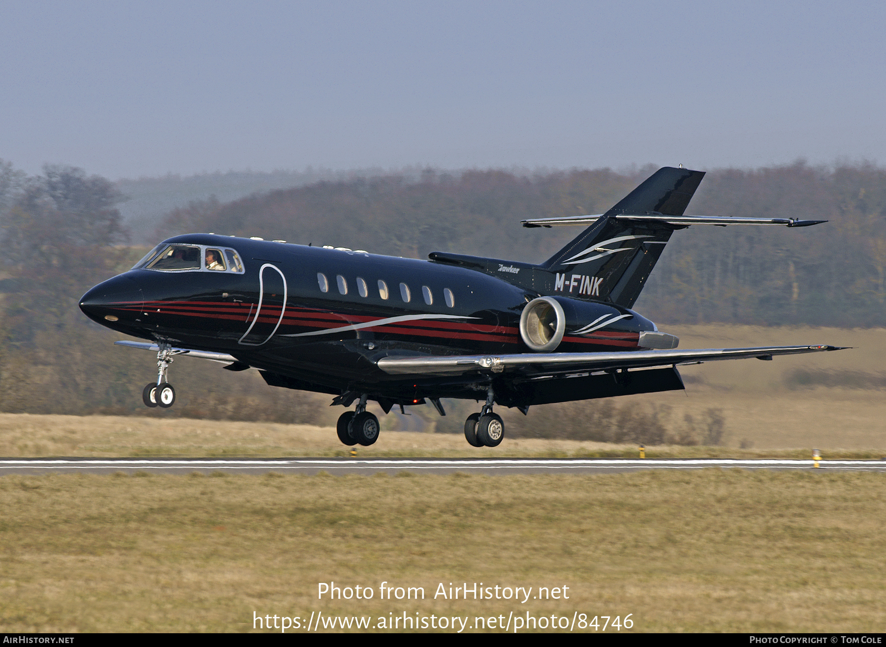 Aircraft Photo of M-FINK | Raytheon Hawker 1000 | AirHistory.net #84746