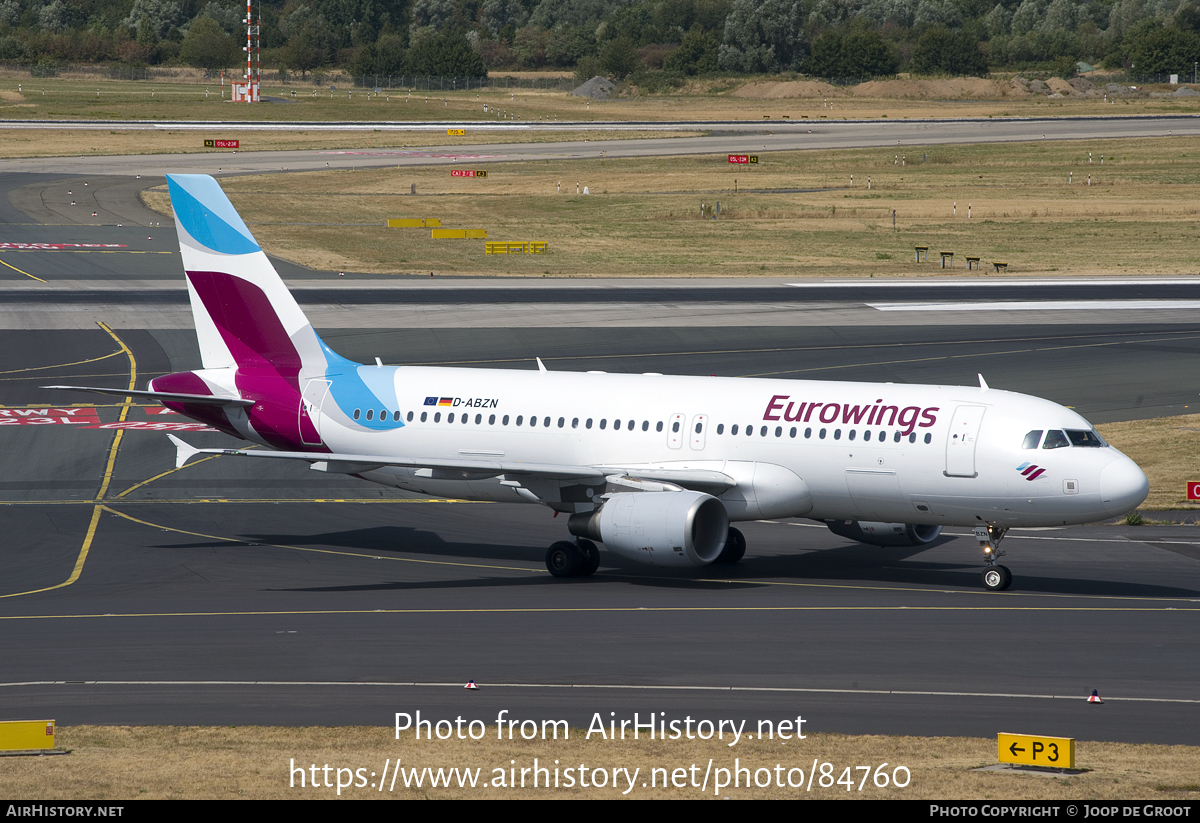 Aircraft Photo of D-ABZN | Airbus A320-216 | Eurowings | AirHistory.net #84760