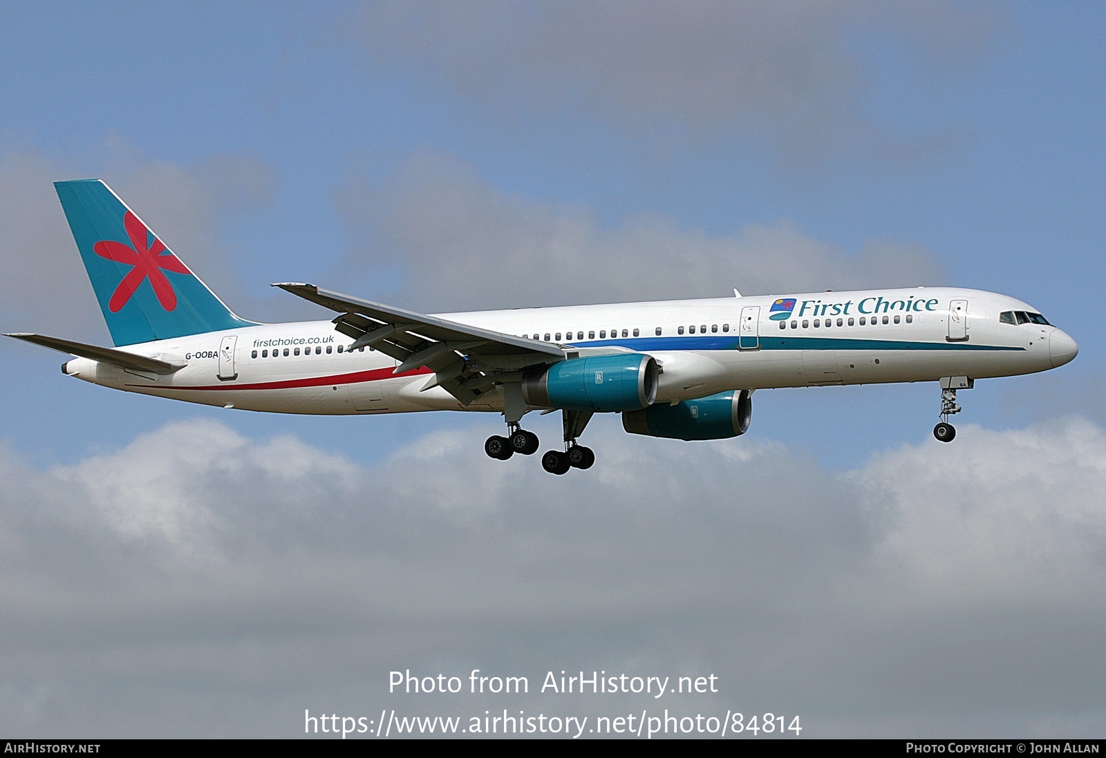 Aircraft Photo of G-OOBA | Boeing 757-28A | First Choice Airways | AirHistory.net #84814