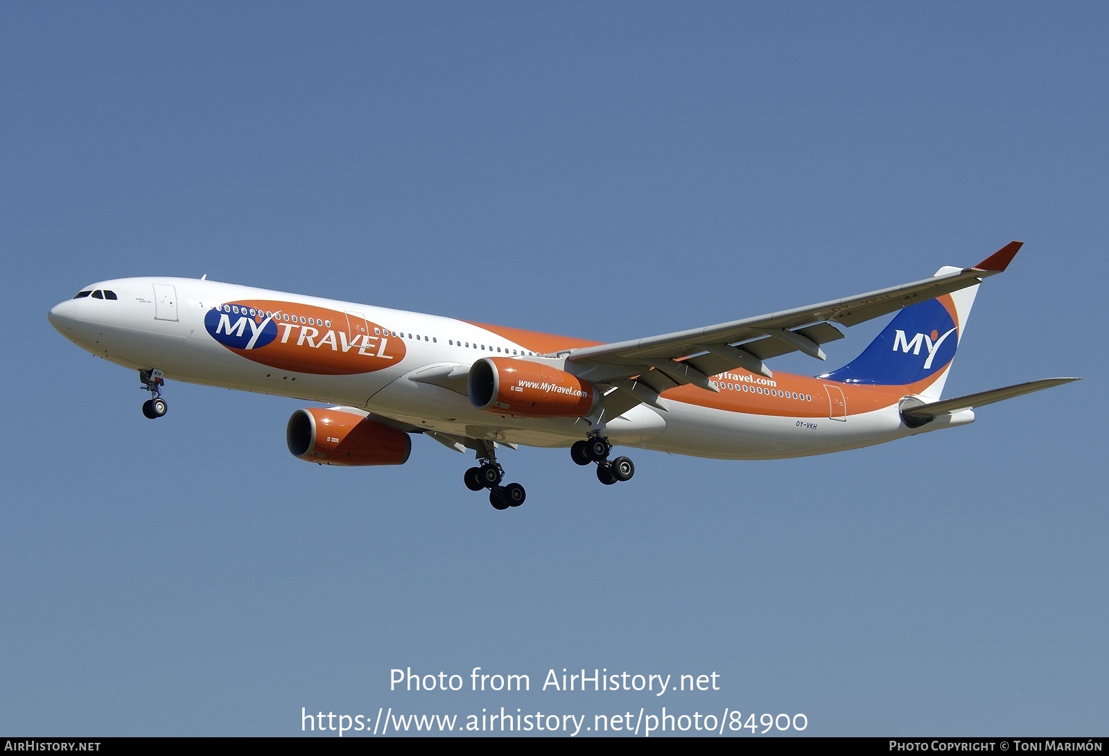 Aircraft Photo of OY-VKH | Airbus A330-343 | MyTravel Airways | AirHistory.net #84900