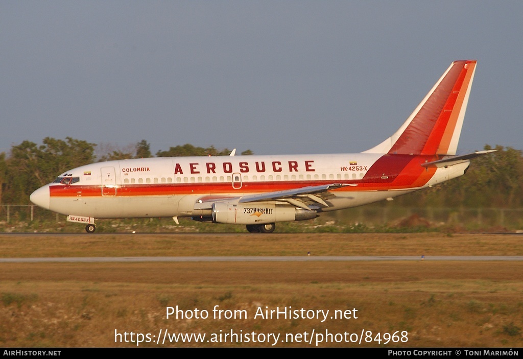 Aircraft Photo of HK-4253X | Boeing 737-2H6C/Adv | Aerosucre | AirHistory.net #84968