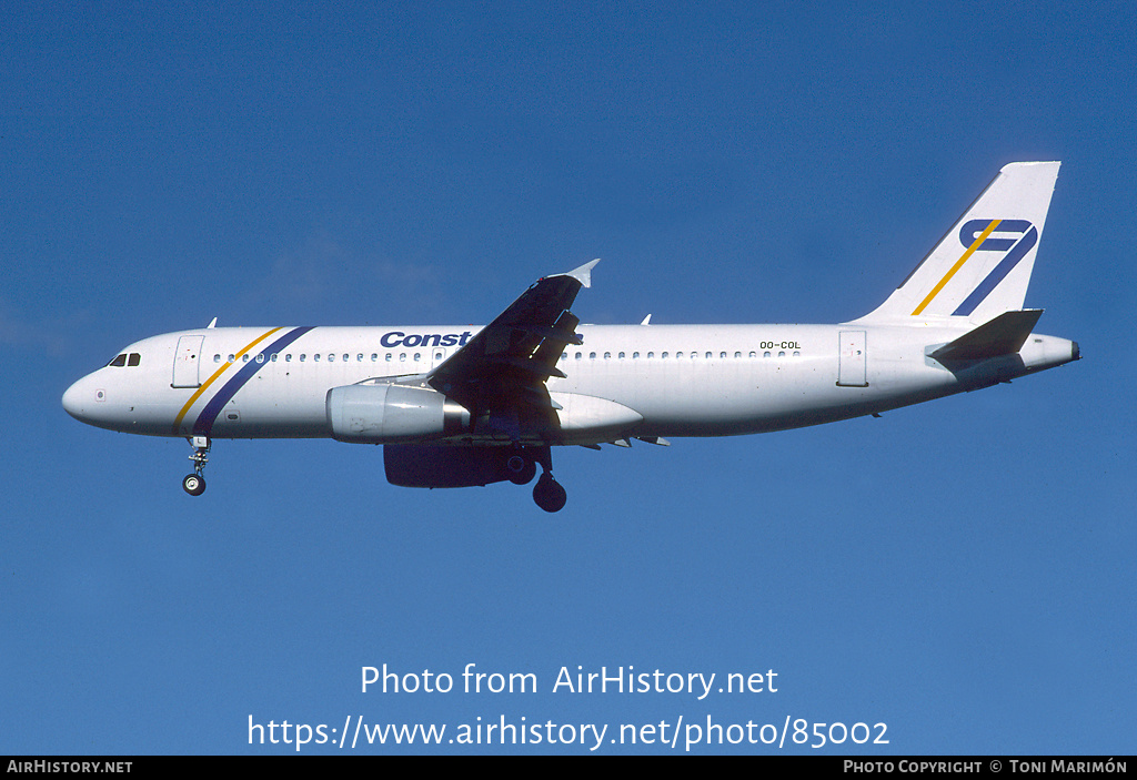 Aircraft Photo of OO-COL | Airbus A320-231 | Constellation International Airlines | AirHistory.net #85002