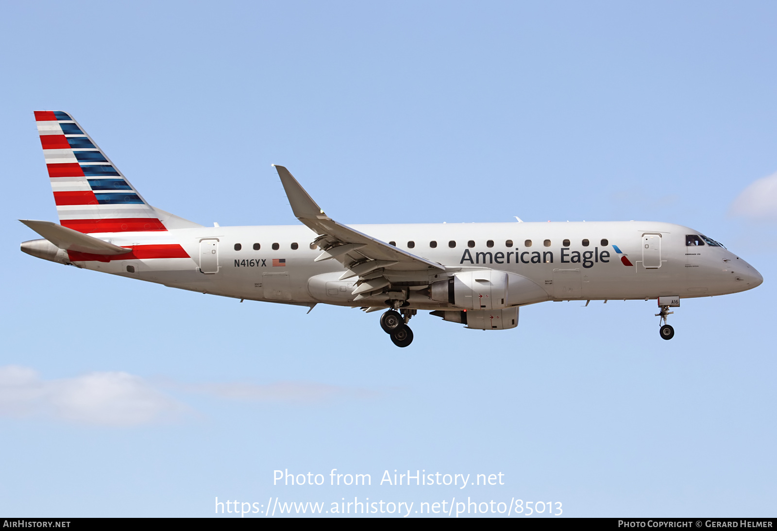 Aircraft Photo of N416YX | Embraer 175LR (ERJ-170-200LR) | American Airlines | AirHistory.net #85013