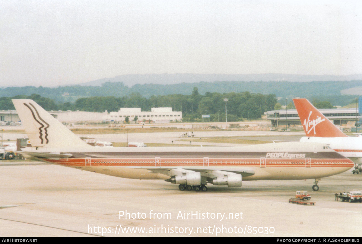 Aircraft Photo of N609PE | Boeing 747-238B | PeoplExpress | AirHistory.net #85030