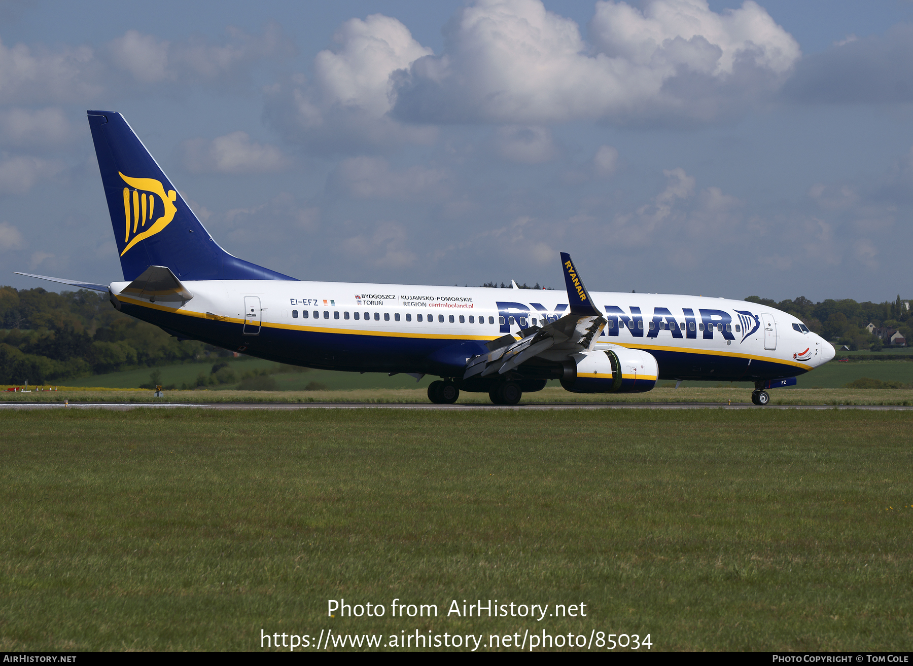 Aircraft Photo of EI-EFZ | Boeing 737-8AS | Ryanair | AirHistory.net #85034