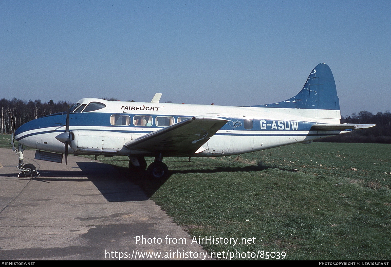 Aircraft Photo of G-ASUW | Riley Dove 2 | Fairflight Charters | AirHistory.net #85039