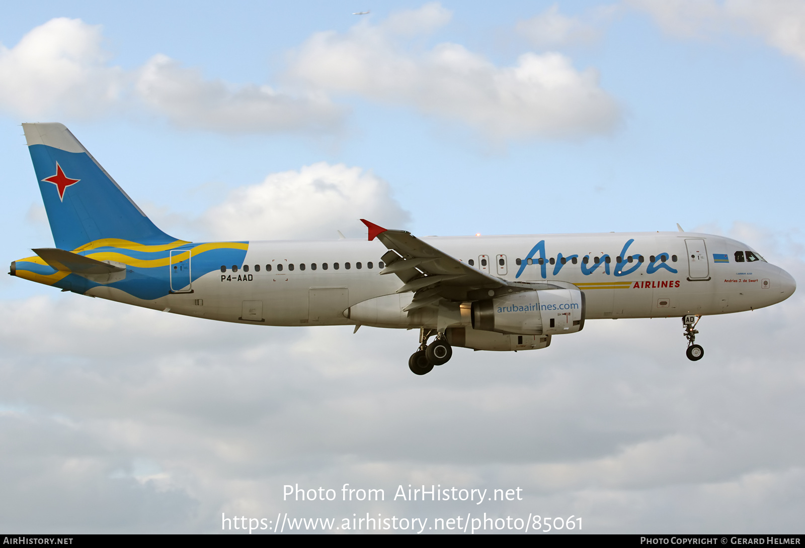 Aircraft Photo of P4-AAD | Airbus A320-232 | Aruba Airlines | AirHistory.net #85061