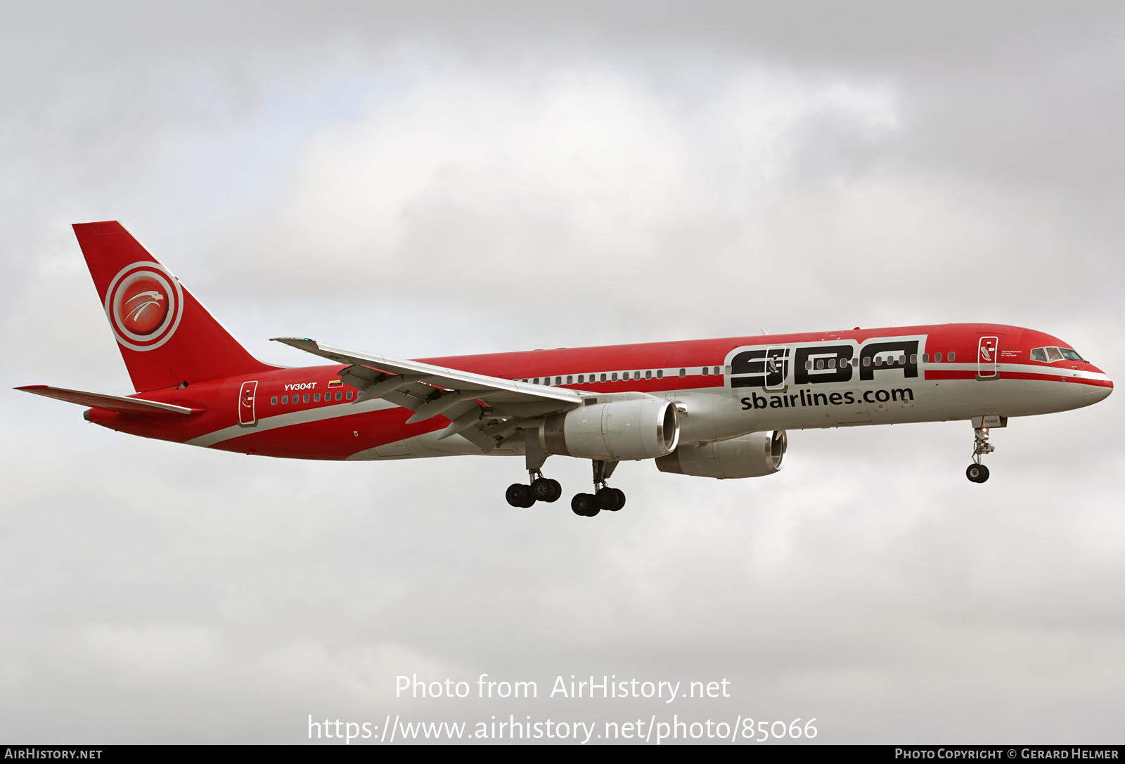 Aircraft Photo of YV304T | Boeing 757-21B | SBA Airlines | AirHistory.net #85066