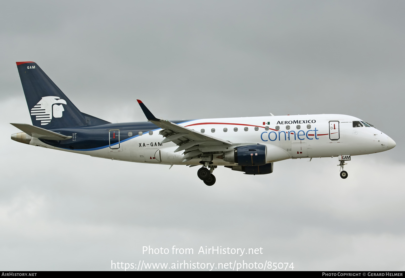 Aircraft Photo of XA-GAM | Embraer 170LR (ERJ-170-100LR) | AeroMéxico Connect | AirHistory.net #85074