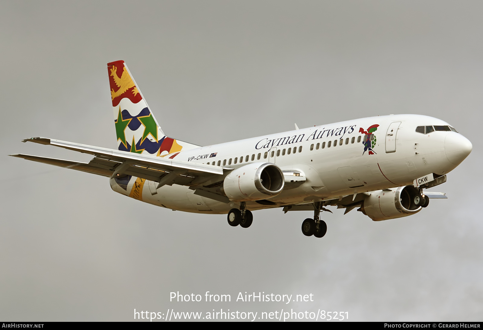 Aircraft Photo of VP-CKW | Boeing 737-36E | Cayman Airways | AirHistory.net #85251