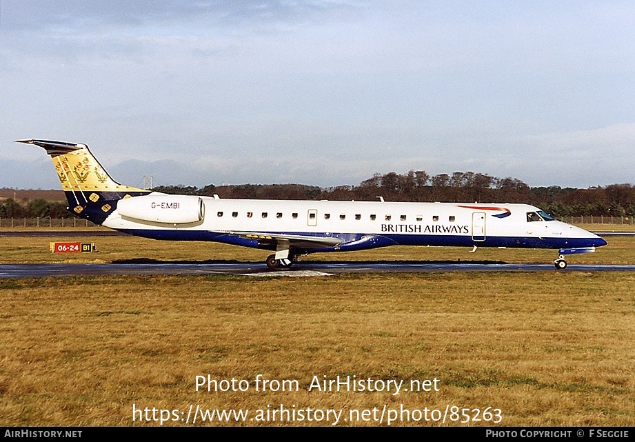 Aircraft Photo of G-EMBI | Embraer ERJ-145EU (EMB-145EU) | British Airways | AirHistory.net #85263