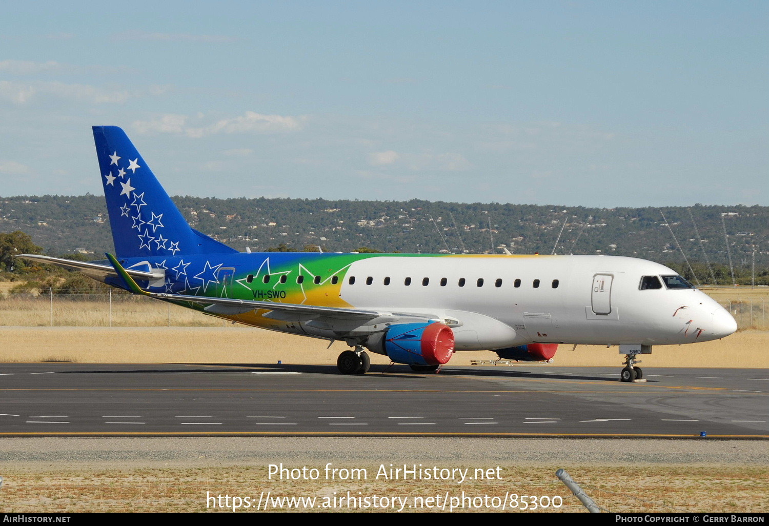 Aircraft Photo of VH-SWO | Embraer 170LR (ERJ-170-100LR) | Sky Air World | AirHistory.net #85300