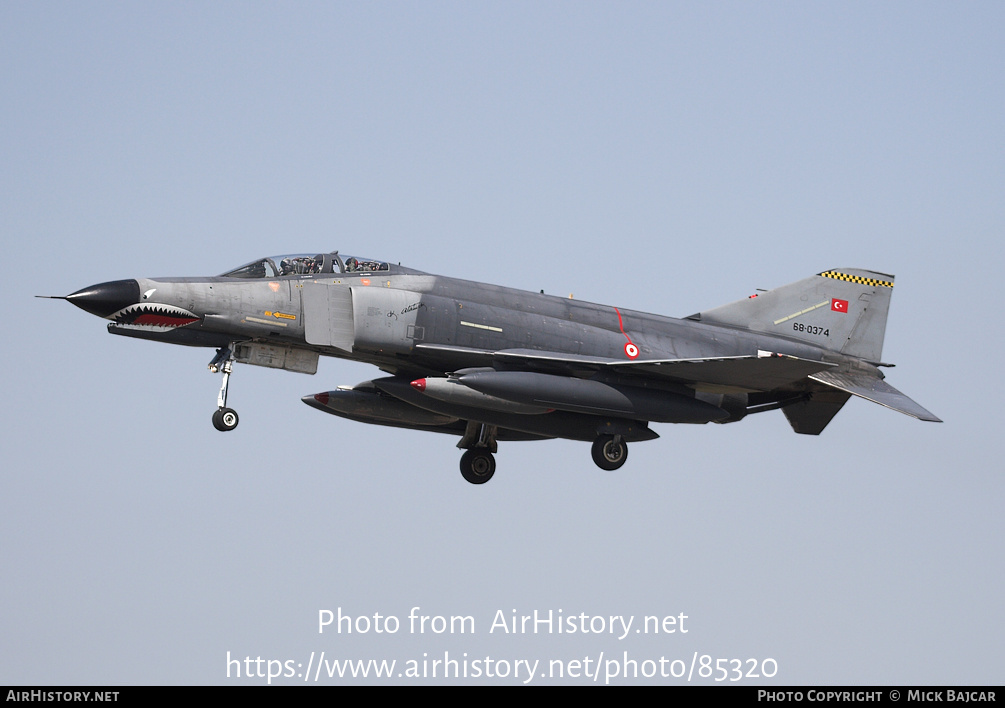 Aircraft Photo of 68-0374 | McDonnell Douglas F-4E Phantom II | Turkey - Air Force | AirHistory.net #85320