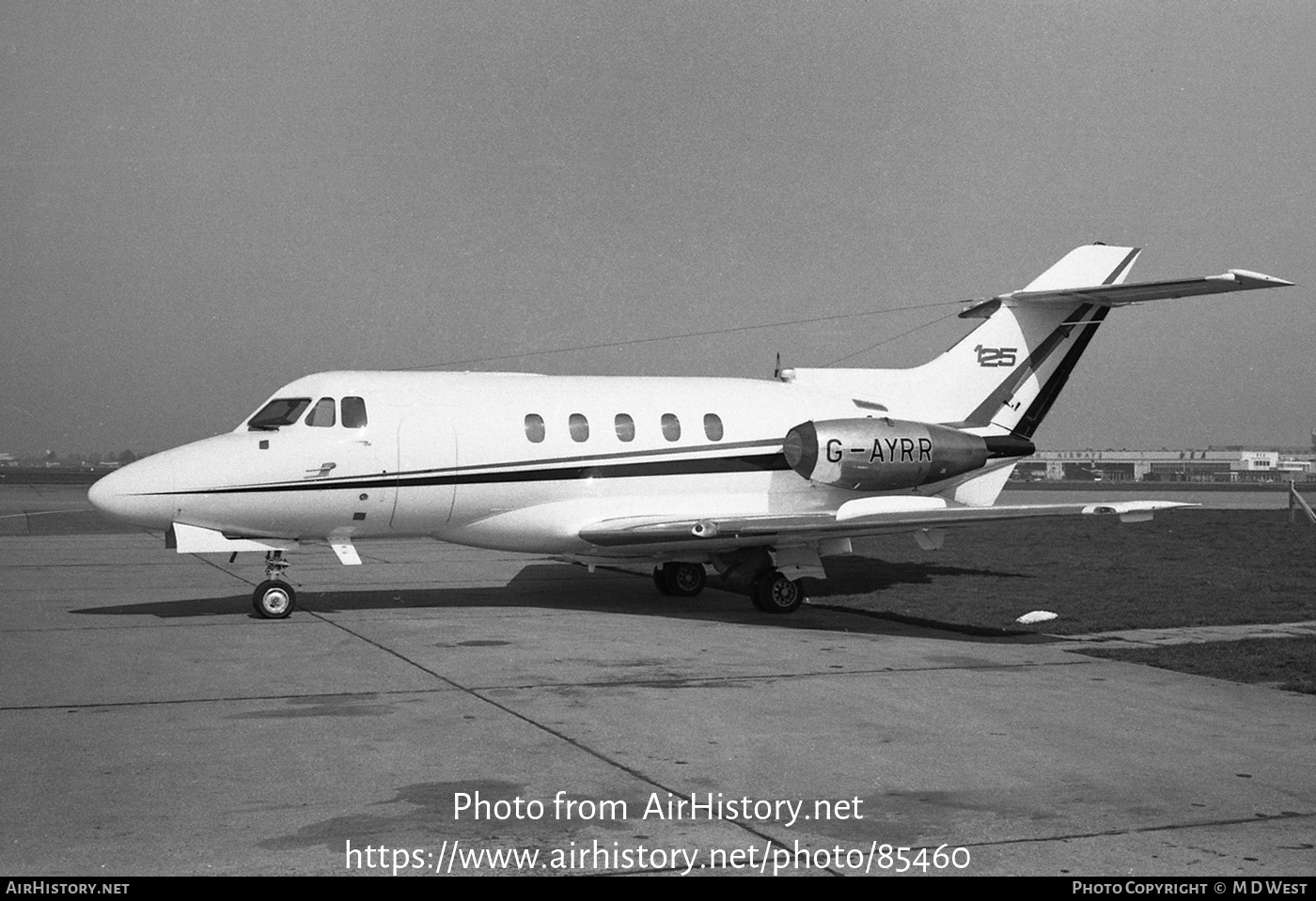 Aircraft Photo of G-AYRR | Hawker Siddeley HS-125-403B | Hawker Siddeley | AirHistory.net #85460