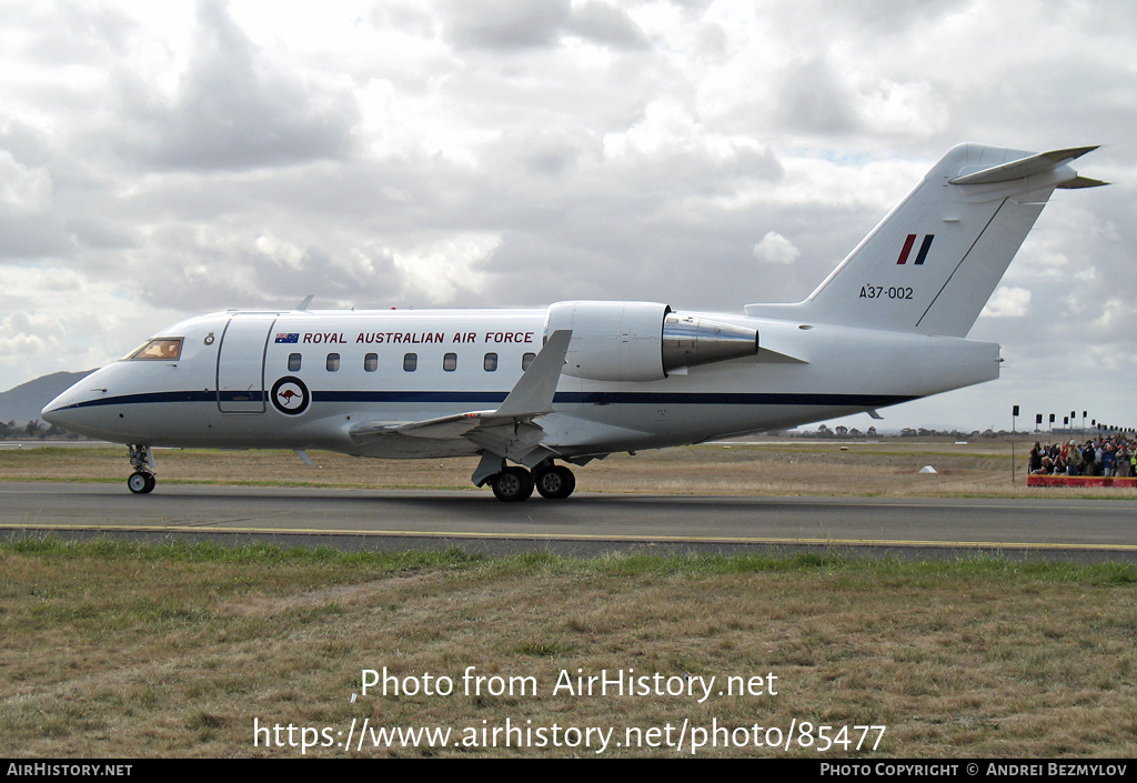 Aircraft Photo of A37-002 | Bombardier Challenger 604 (CL-600-2B16) | Australia - Air Force | AirHistory.net #85477