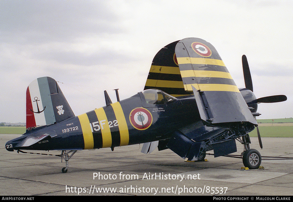 Aircraft Photo of N1337A / NX1337A / 133722 | Vought F4U-7 Corsair | France - Navy | AirHistory.net #85537