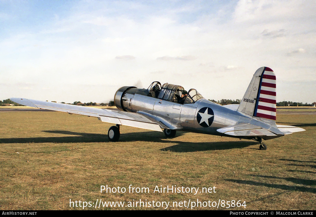 Aircraft Photo of N58566 | Vultee BT-13 Valiant | PT Flight | USA - Air Force | AirHistory.net #85864