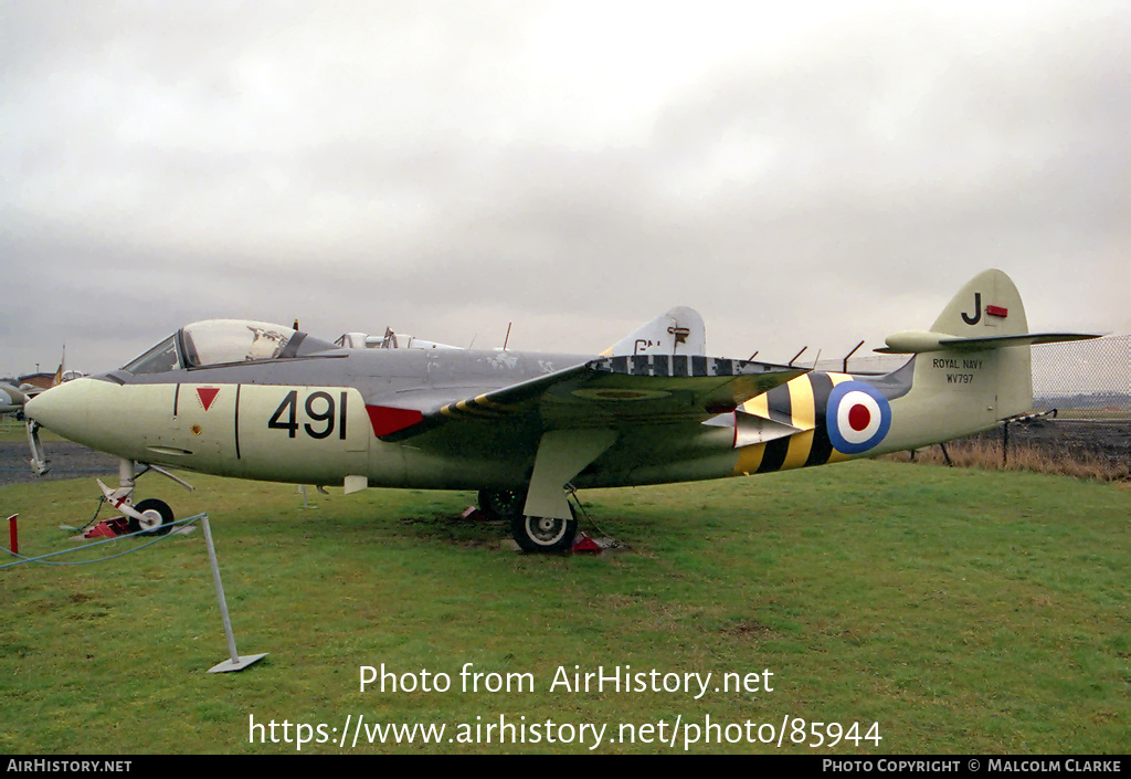 Aircraft Photo of WV797 | Hawker Sea Hawk FGA6 | UK - Navy | AirHistory.net #85944