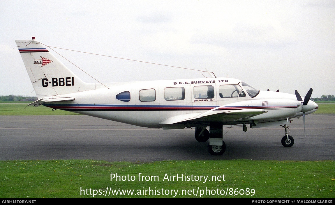 Aircraft Photo of G-BBEI | Piper PA-31-310 Navajo | BKS Surveys | AirHistory.net #86089