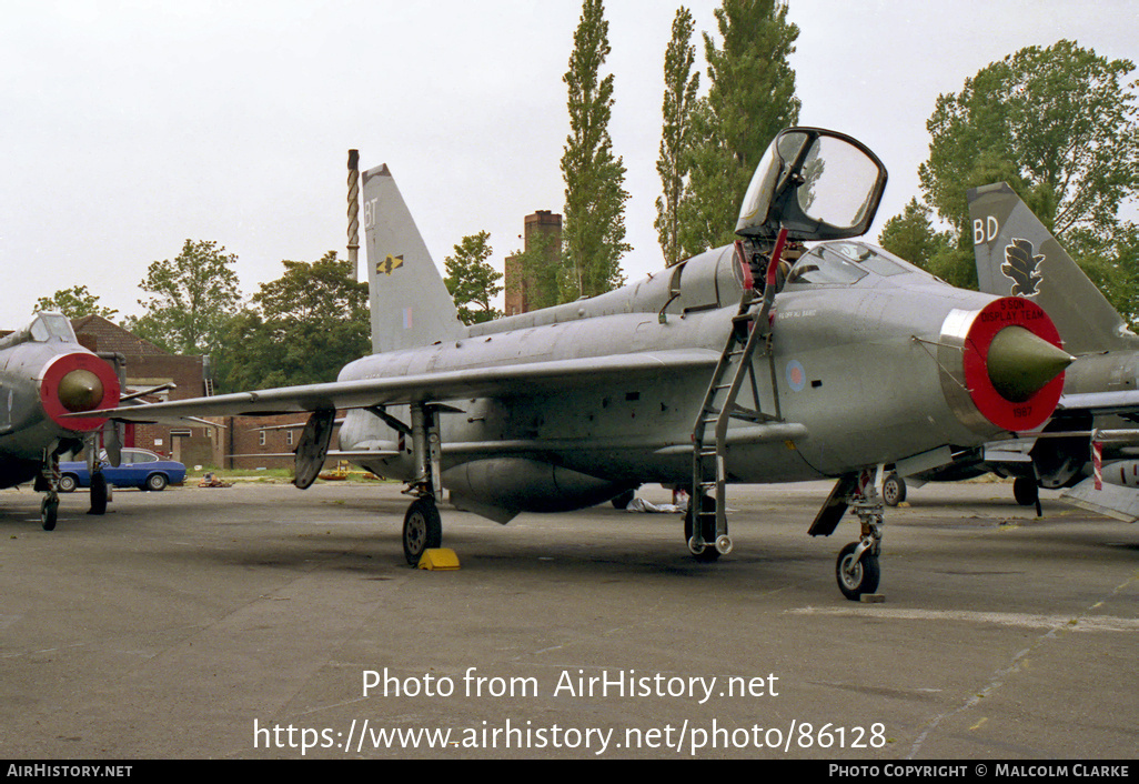 Aircraft Photo of XS452 | English Electric Lightning T5 | UK - Air Force | AirHistory.net #86128