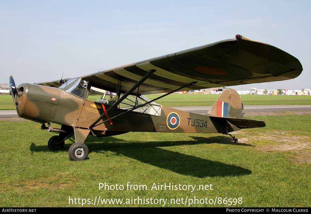 Aircraft Photo of G-AKSY / TJ534 | Taylorcraft J Auster Mk5 | UK - Air Force | AirHistory.net #86598