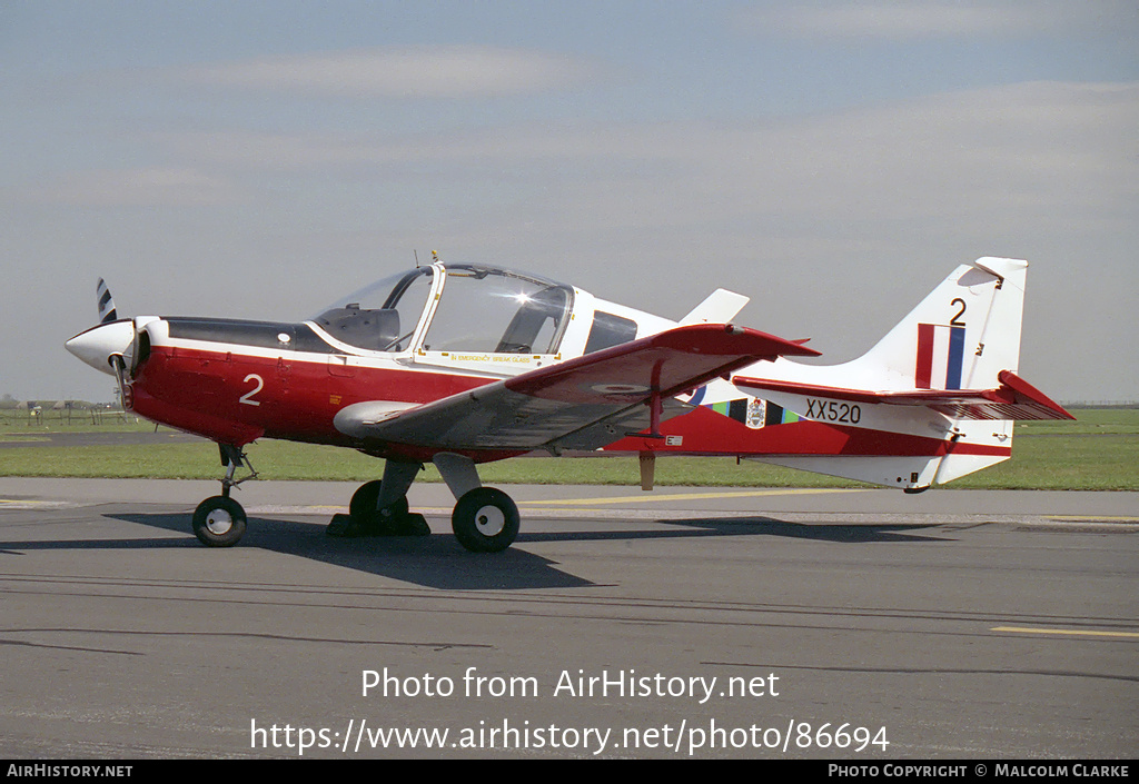 Aircraft Photo of XX520 | Scottish Aviation Bulldog T1 | UK - Air Force | AirHistory.net #86694