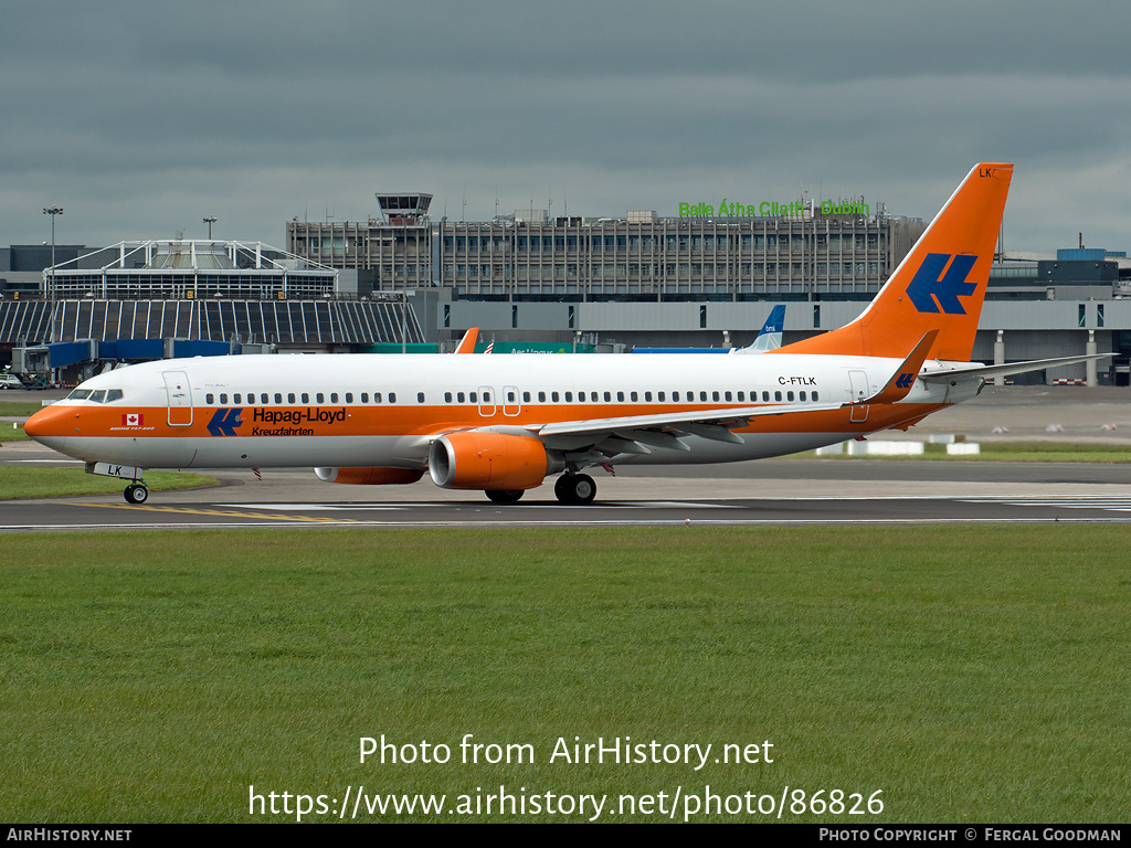 Aircraft Photo of C-FTLK | Boeing 737-8K5 | Hapag-Lloyd | AirHistory.net #86826